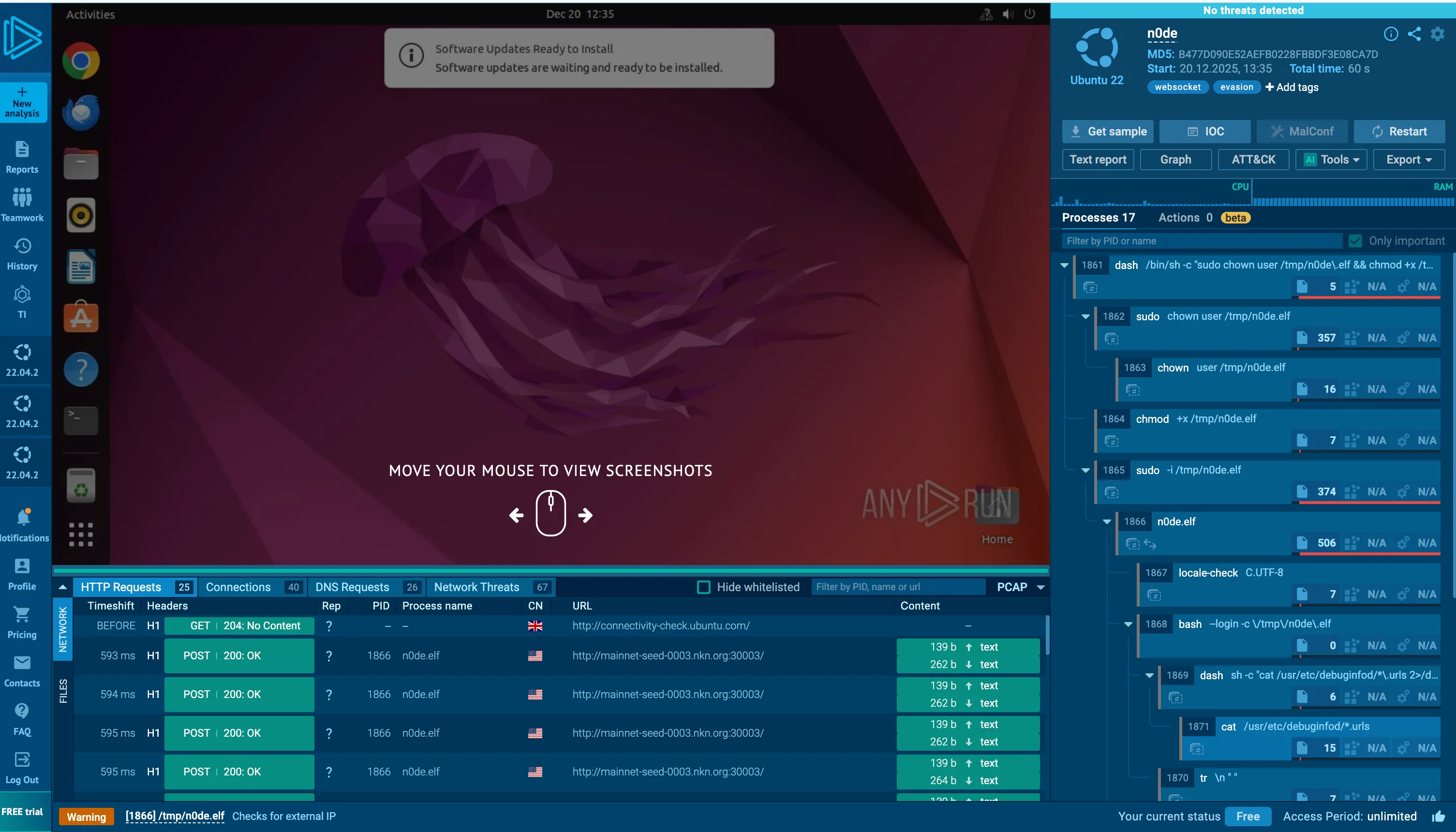 ANY.RUN Analysis - Zero Detections